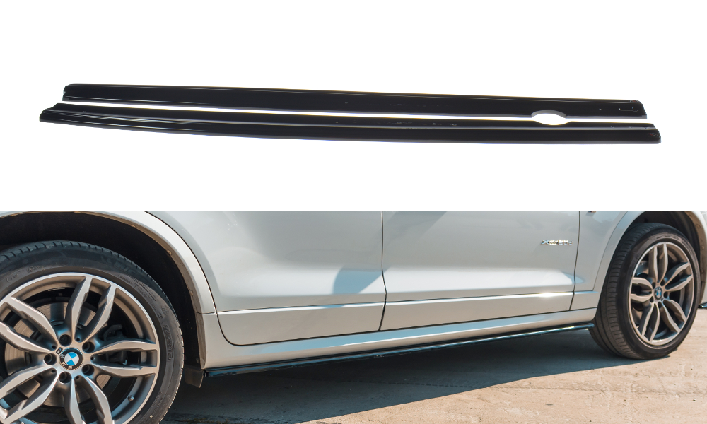 Image of Side Skirts Diffusers For BMW X3 F25 M-Pack Facelift-GB