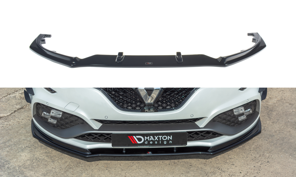 Image of Front Splitter V.1 Renault Megane Iv RS - Gloss Black