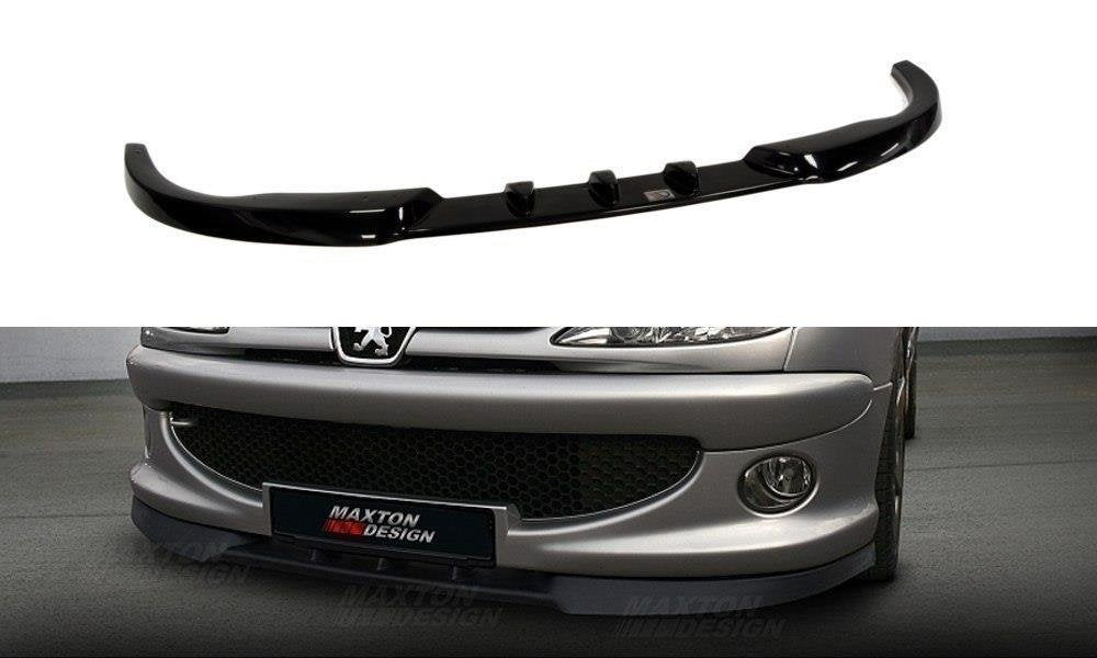Image of Splitter Peugeot 206 (For: Cc, RC, GTi, S16, Xsi, Xs, Sport) V2