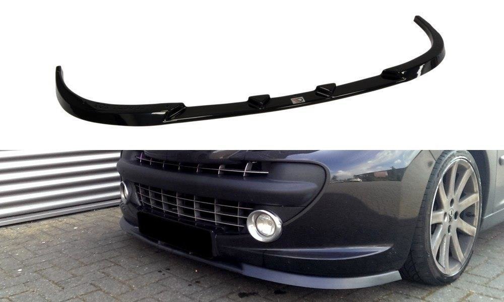 Image of Front Splitter Peugeot 207 Preface Model - Gloss Black