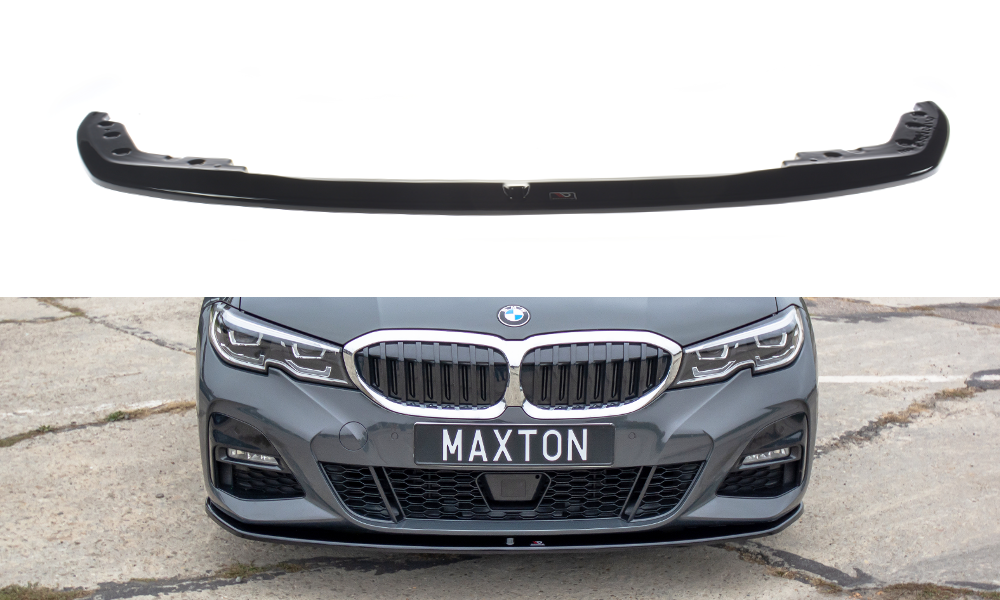 Image of Front Splitter V.3 For BMW 3 G20 M-Pack - Gloss Black