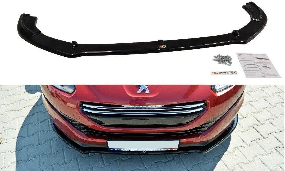 Image of Front Splitter V.1 Peugeot RCZ Facelift - Gloss Black