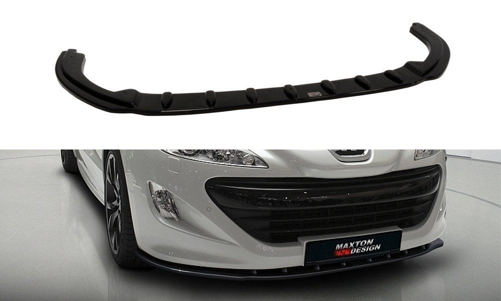Image of Front Splitter V.1 Peugeot RCZ - Gloss Black