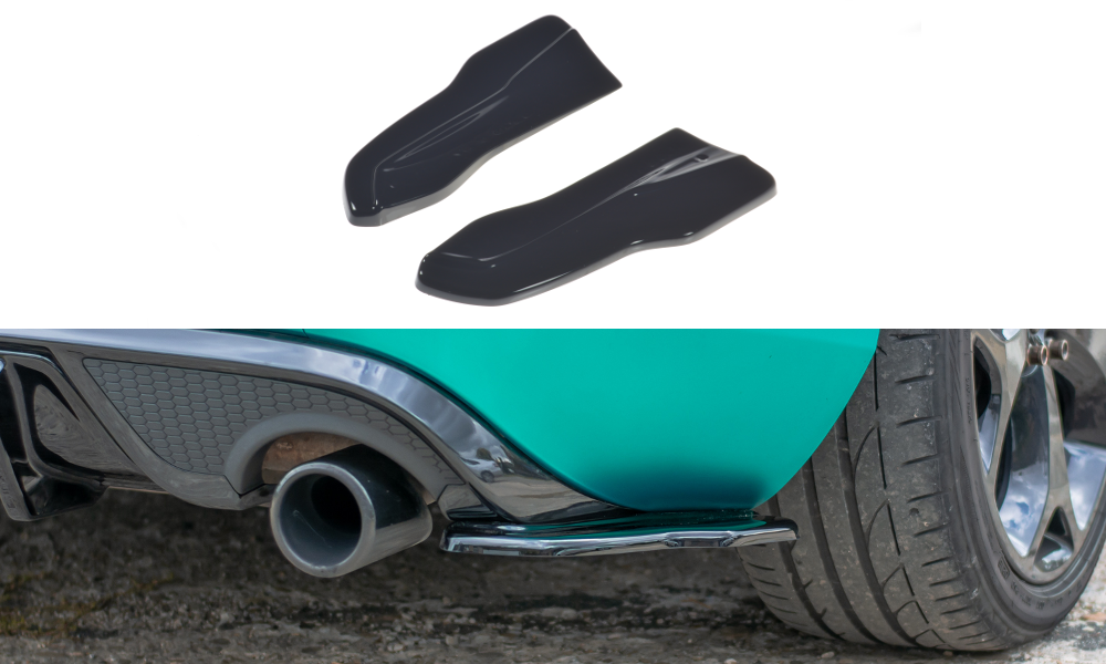 Image of Rear Side Splitters Volvo V40 R-Design - Gloss Black