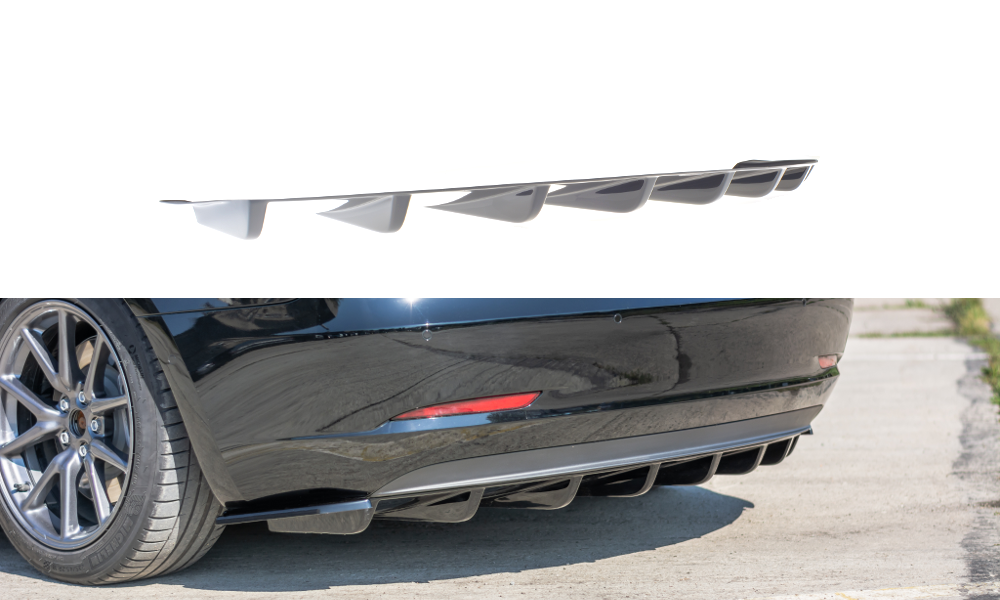 Image of Rear Valance Tesla Model 3 - Textured