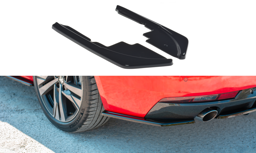 Image of Rear Side Splitters Peugeot 508 Sw MK2 - Gloss Black