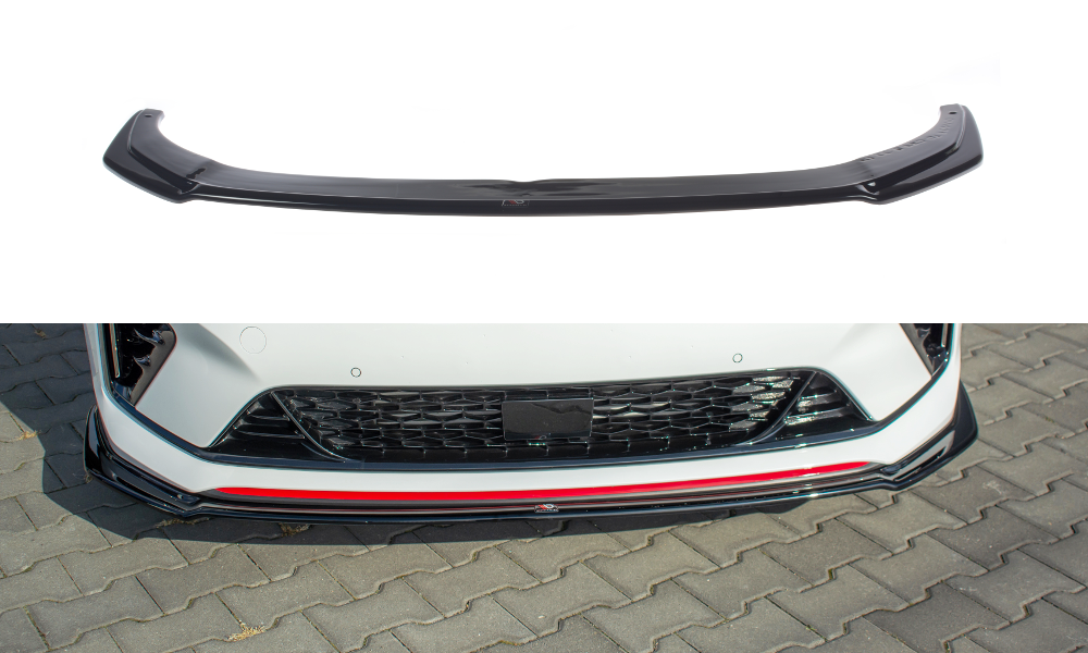 Image of Front Splitter V.2 Kia Proceed GT MK 3 - Gloss Black