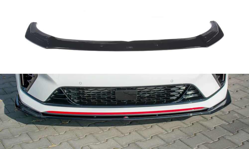 Image of Front Splitter V.3 Kia Proceed GT MK 3 - Gloss Black