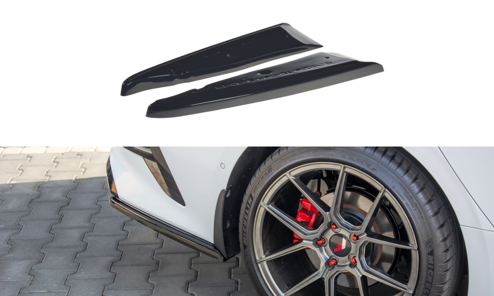 Image of Rear Side Splitters Kia Proceed GT MK 3 - Gloss Black