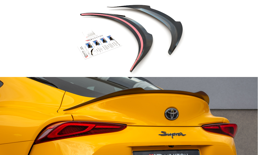 Image of Spoiler Extension Toyota Supra MK5 - Textured