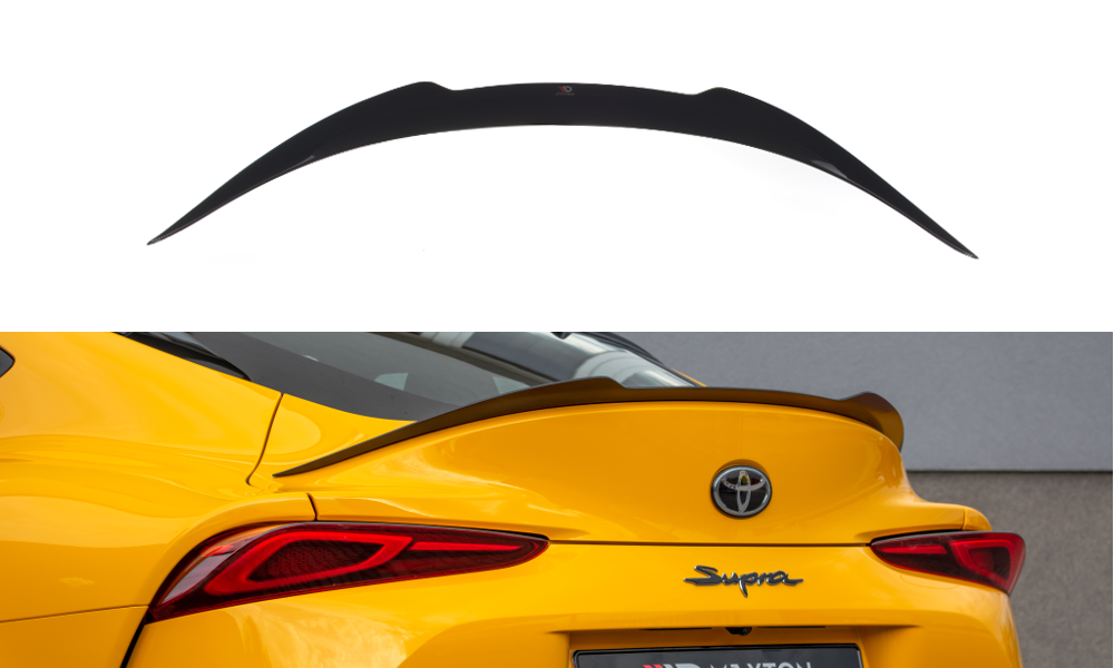 Image of Spoiler Extension Toyota Supra MK5 - Gloss Black