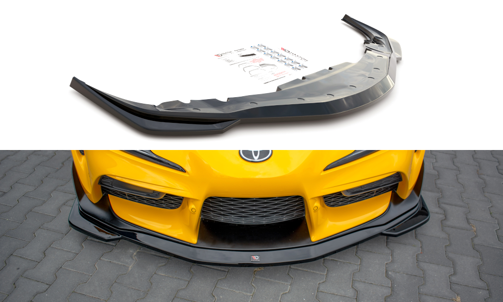 Image of Front Splitter V.1 Toyota Supra MK5 - Gloss Black