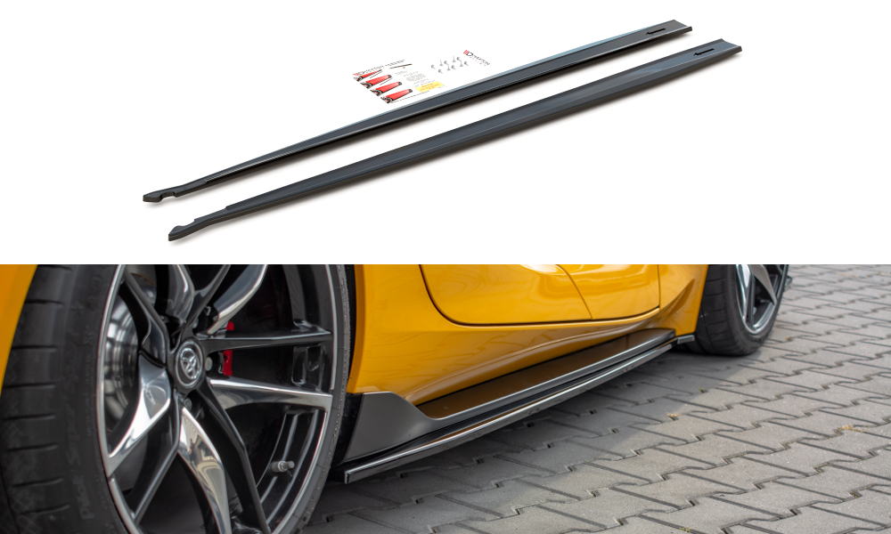 Image of Side Skirts Diffusers V.1 Toyota Supra MK5 - Gloss Black