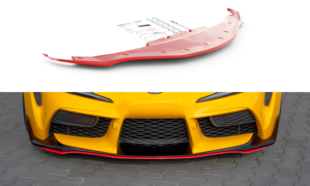 Image of Front Splitter V.3 Toyota Supra MK5 - Gloss Black