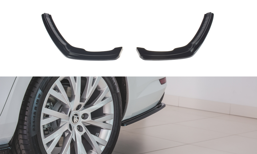 Image of Rear Side Splitters Skoda Superb MK3 FL Hatchback / Estate-G