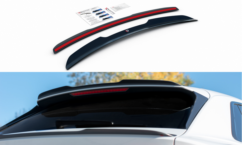 Image of Spoiler Extension V.1 Audi Q8 S-Line - Textured