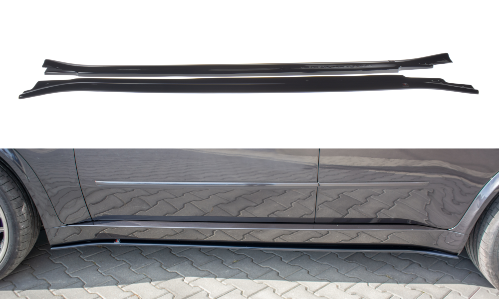 Image of Side Skirts Diffusers For BMW X5 E70 Facelift M-Pack-GB