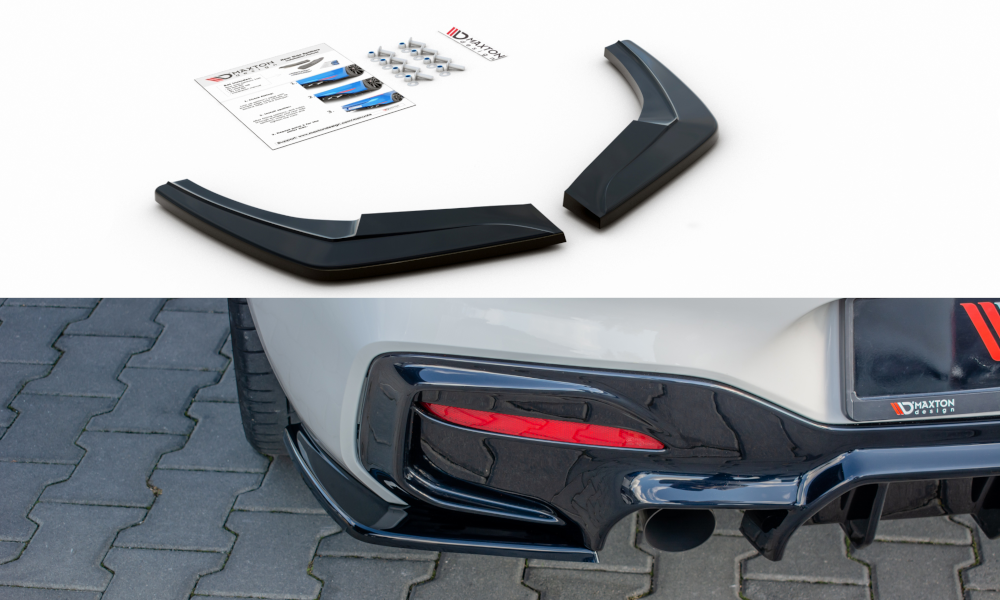 Rear Side Splitters BMW 1 F20 Facelift M-Power - Gloss Black