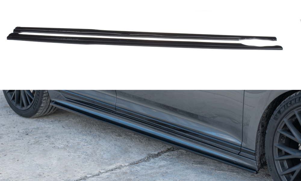 Image of Side Skirts Diffusers Volkswagen Passat R-Line B8-GB