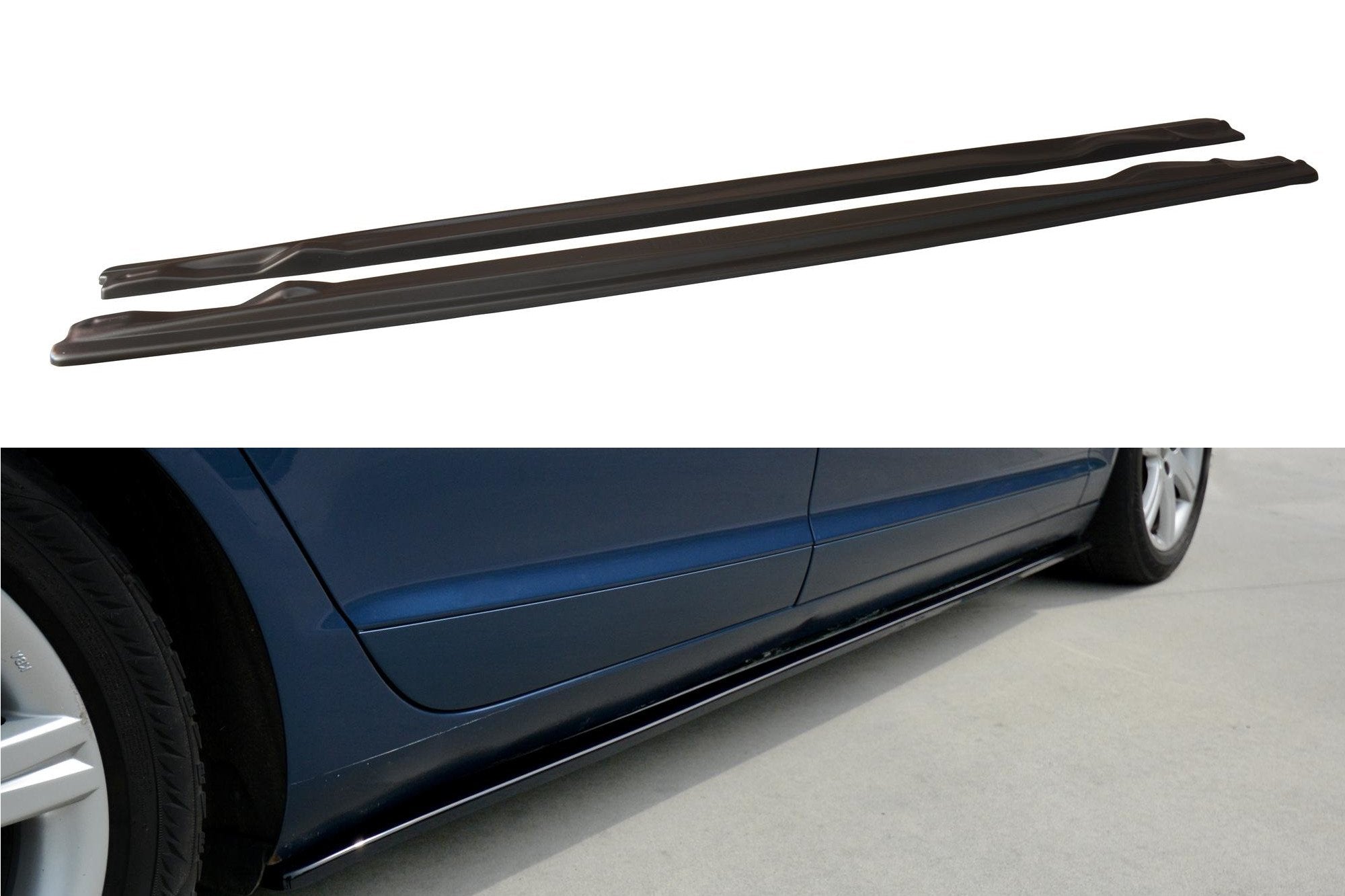 Image of Side Skirts Diffusers Audi A6 C6 S-Line (Preface/Facelift)-G