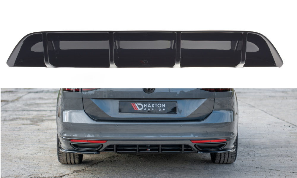 Image of Rear Valance Volkswagen Passat R-Line B8 - Gloss Black