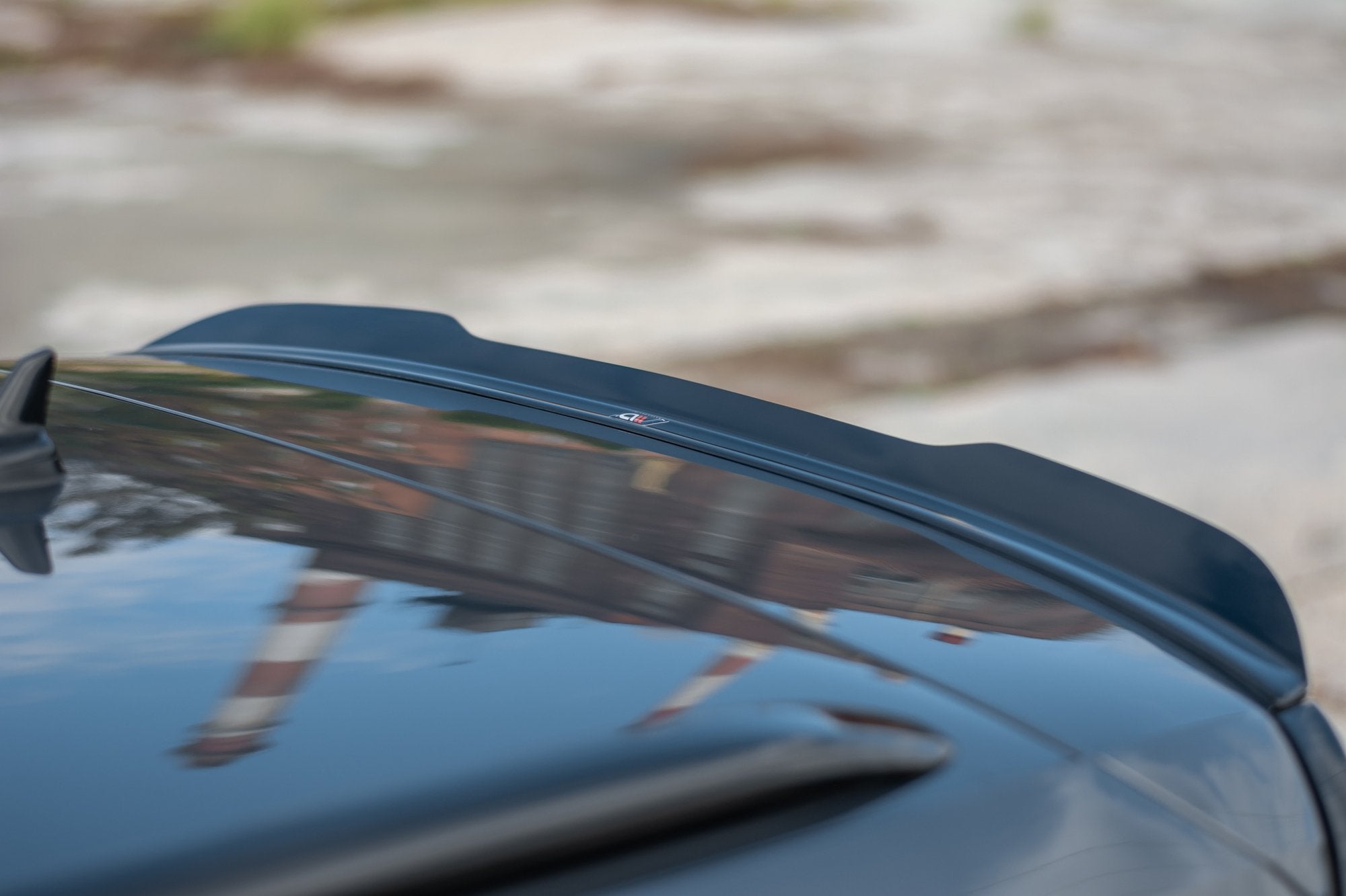 Image of Spoiler Extension Volkswagen Passat R-Line B8 - Gloss Black