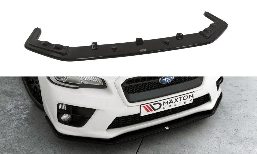 Image of Front Splitter V.2 Subaru WRX STi - Gloss Black