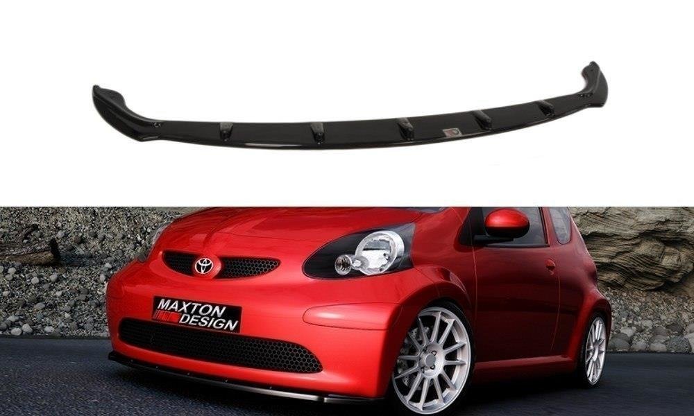 Image of Front Splitter Toyota Aygo (Preface) - Gloss Black