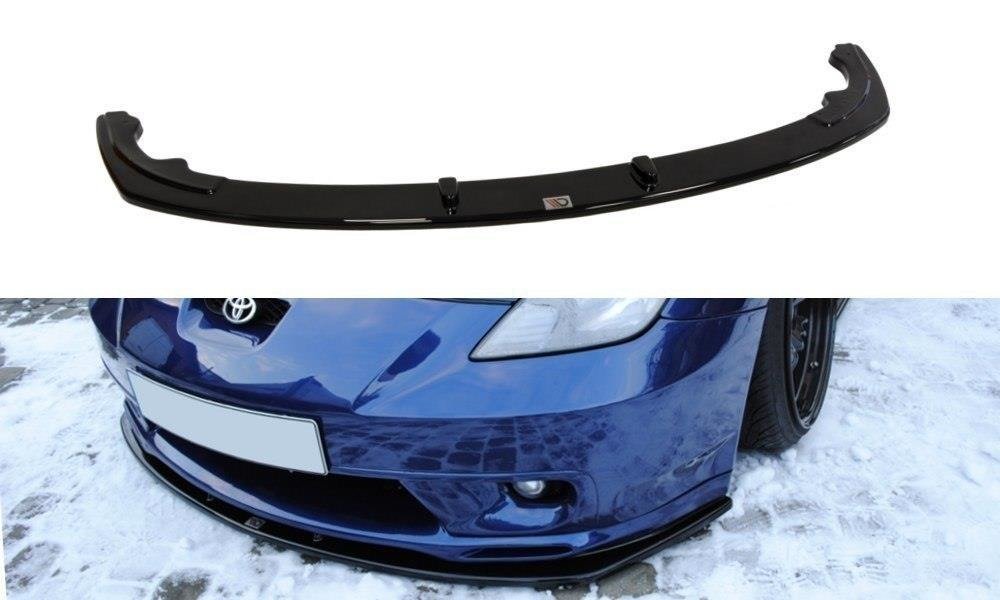 Image of Front Splitter Toyota Celica T23 Ts Preface - Gloss Black