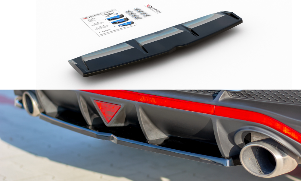 Image of Central Rear Splitter Hyundai I30 N MK3 Fastback -GB V2