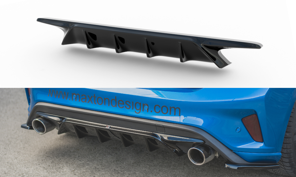 Image of Rear Valance V.2 Ford Focus ST MK4 - Gloss Black