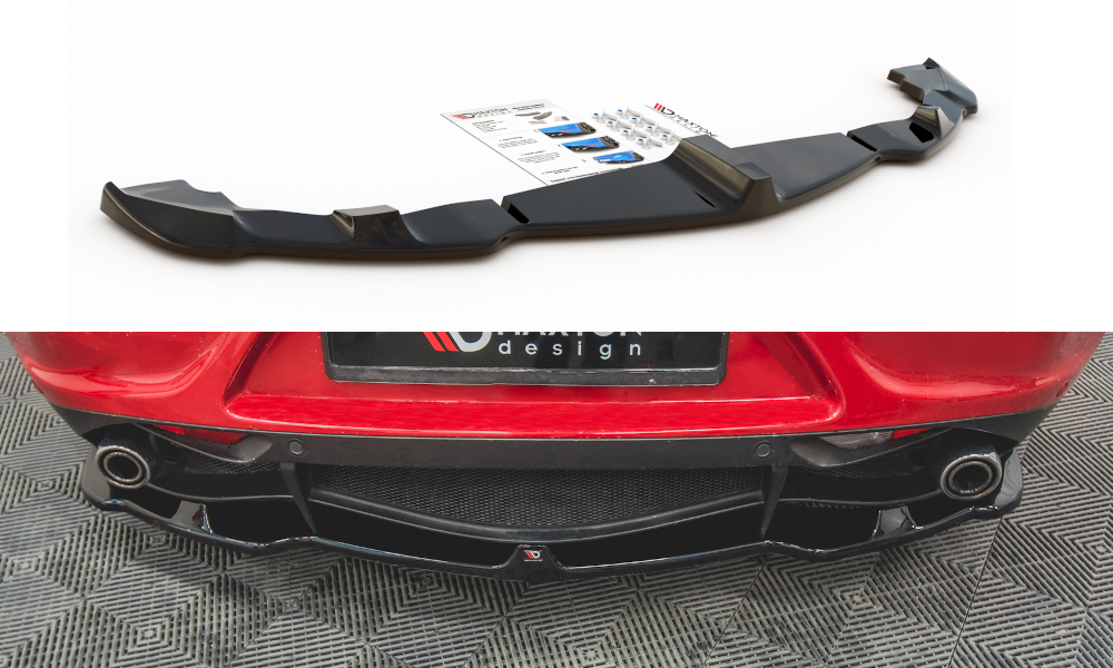 Image of Centrale achtersplitter Alfa Romeo 4C - Glanzend Zwart