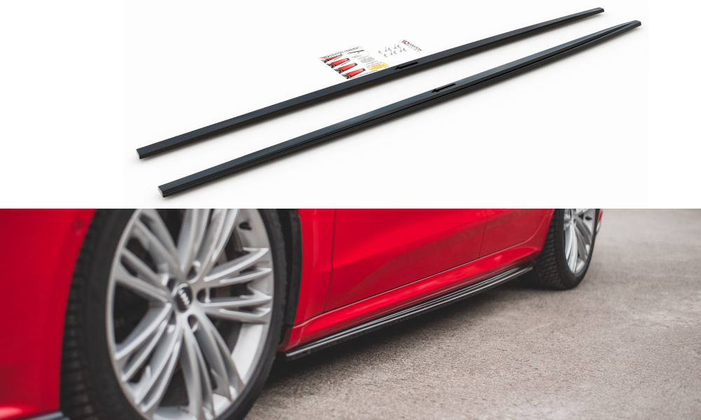 Image of Side Skirts Diffusers Audi A7 C8 S-Line / S7 C8-GB