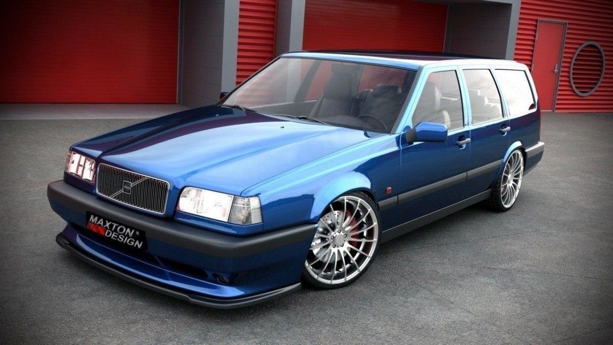 Image of Front Splitter Volvo 850 R - Gloss Black