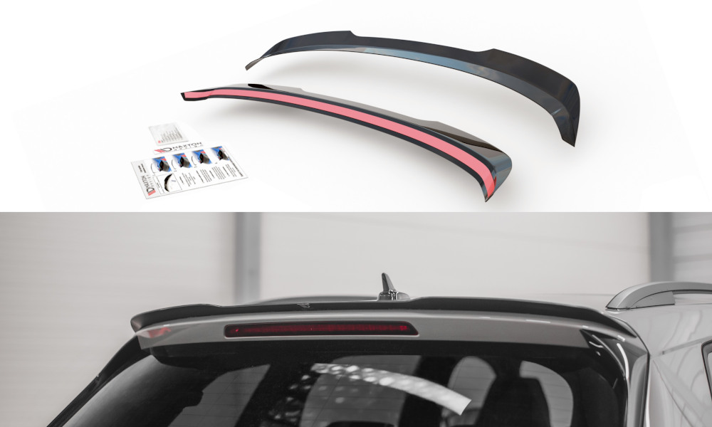 Image of Spoiler Cap V.1 Skoda Kodiaq MK1 Sportline/RS - Gloss Black