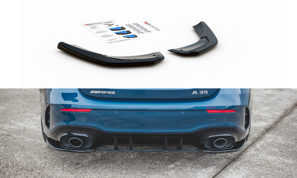 Image of Rear Side Splitters Mercedes A35 AMG Hatchback W177 -GB