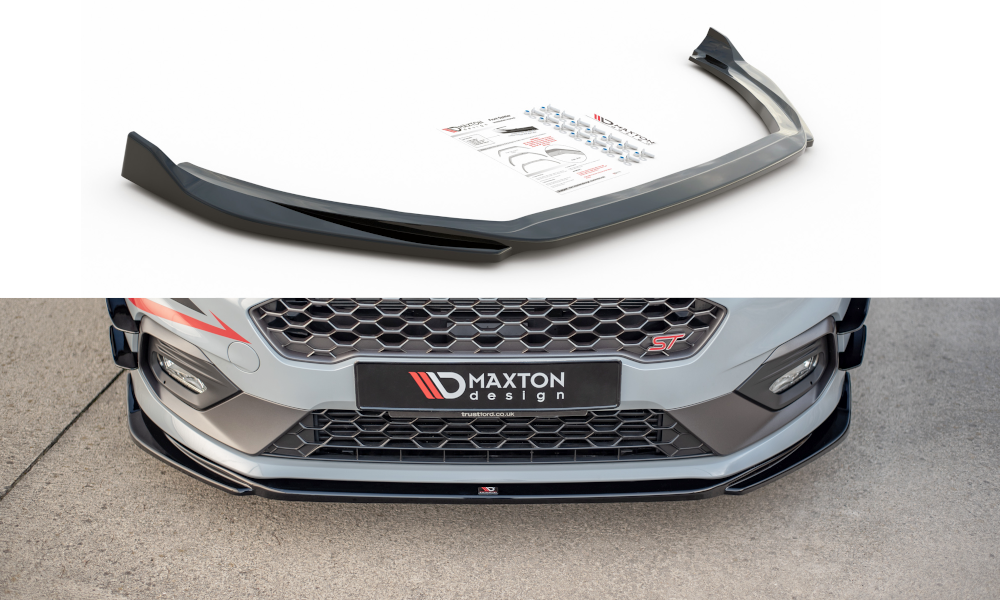 Image of Front Splitter V.4 Ford Fiesta MK8 ST / ST-Line-GB