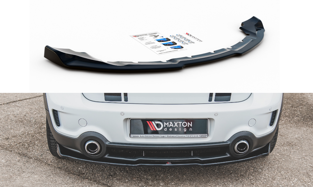 Image of Central Rear Splitter Mini Countryman MK1 JCW - Gloss Black