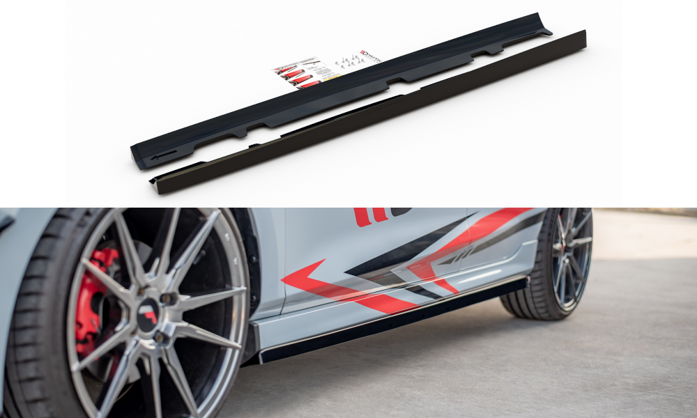Image of Side Skirts Diffusers V.2 Ford Fiesta MK8 ST / ST-Line-GB