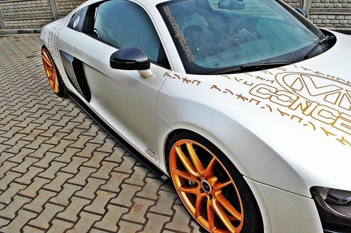 Image of Side Skirts Diffusers Audi R8 MK.1 - Gloss Black