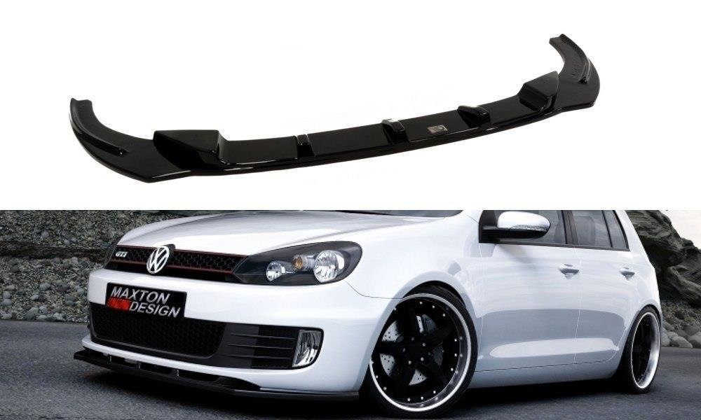 Image of Front Splitter VW Golf Vi GTi - Gloss Black