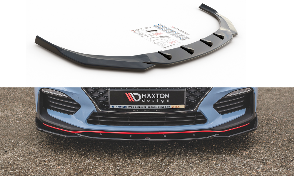Image of Front Splitter V.4 Hyundai I30 N MK3 Hatchback/ Fastback-GB