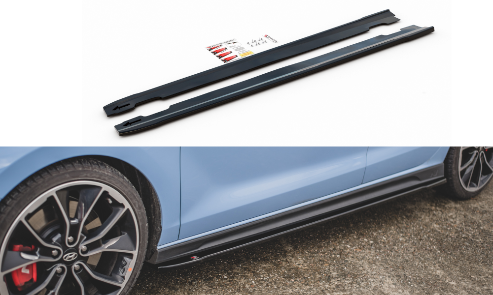 Image of Side Skirts Diff. V.4 Hyundai I30 N MK3/MK3 FL HB/ Fastback- V3