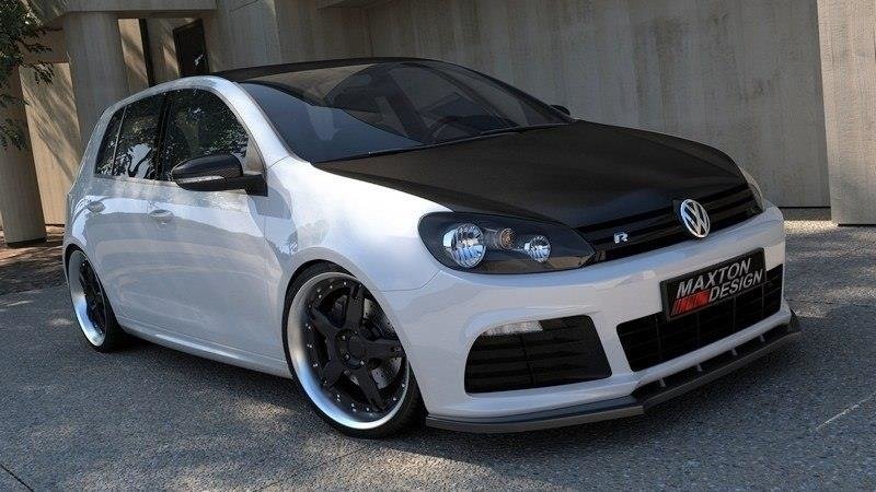 Image of Front Splitter VW Golf Vi R - Gloss Black