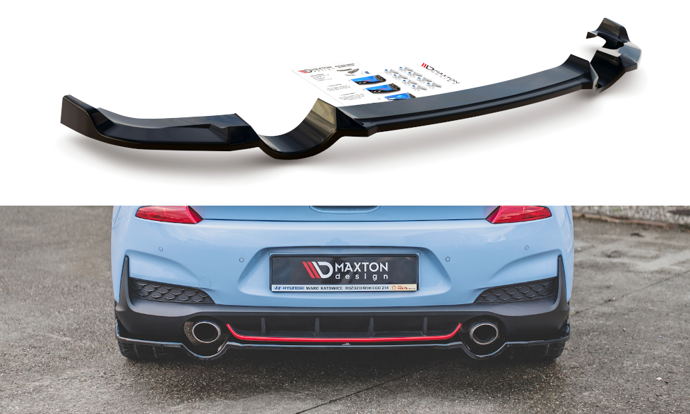 Image of Central Rear Splitter Hyundai I30 N MK3 Hatchback-GB V1