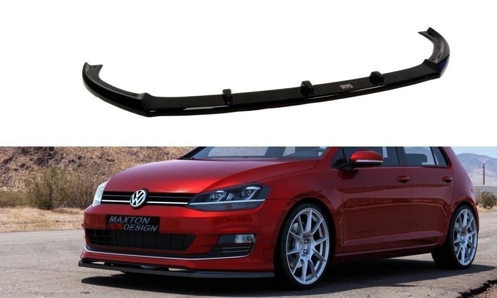 Image of Front Splitter VW Golf VII For Sport Pack - Gloss Black