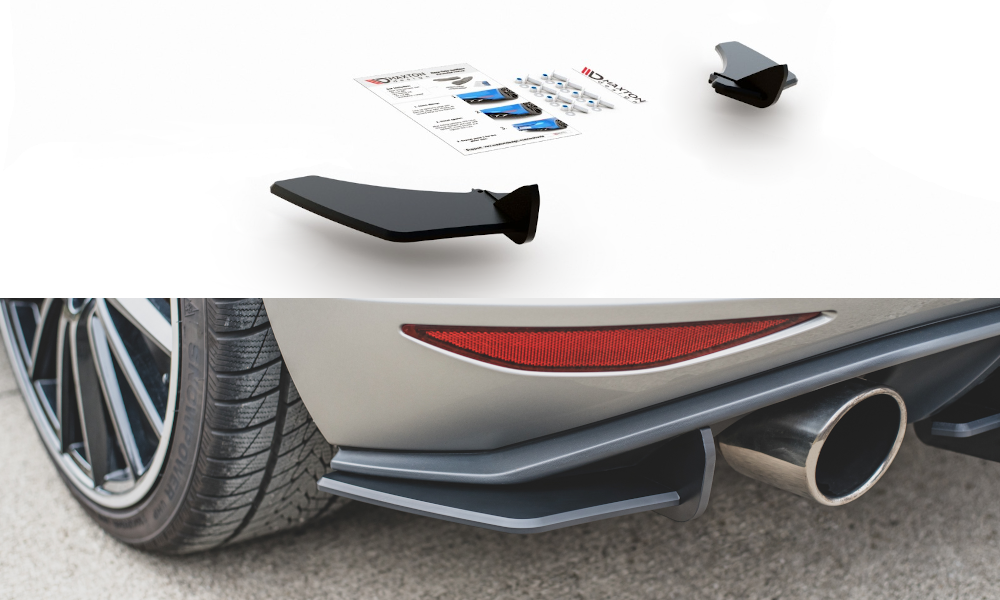 Image of Racing Durability Rear Side Splitters V.1 VW Golf 7 GTi -Bla