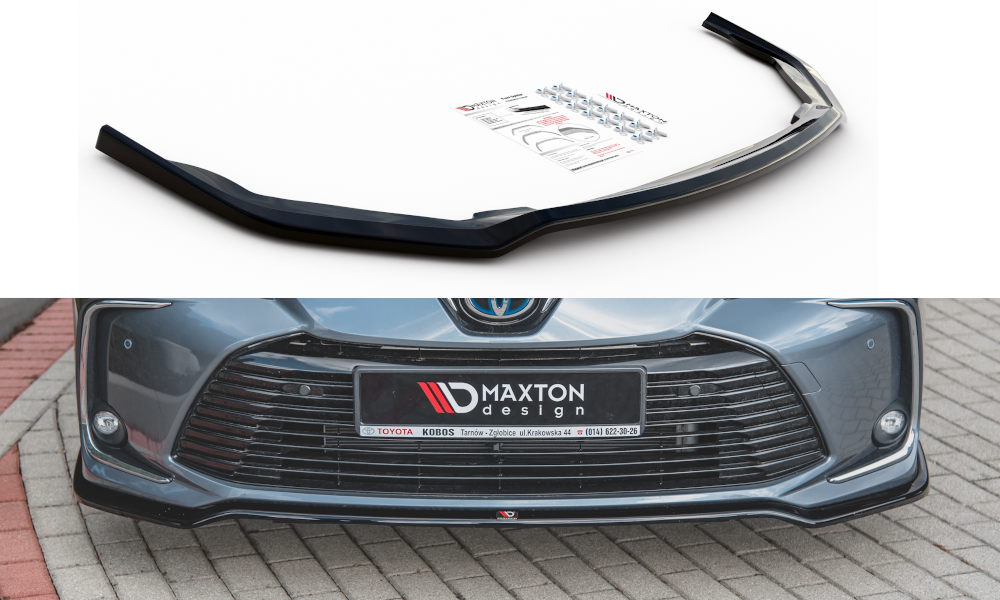 Image of Front Splitter Toyota Corolla XII Sedan - Gloss Black