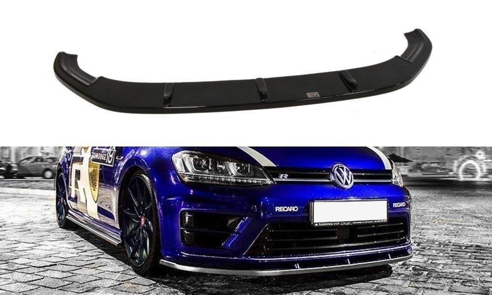 Image of Voorsplitter V.1 VW Golf 7 R / R-Line - Glanzend Zwart