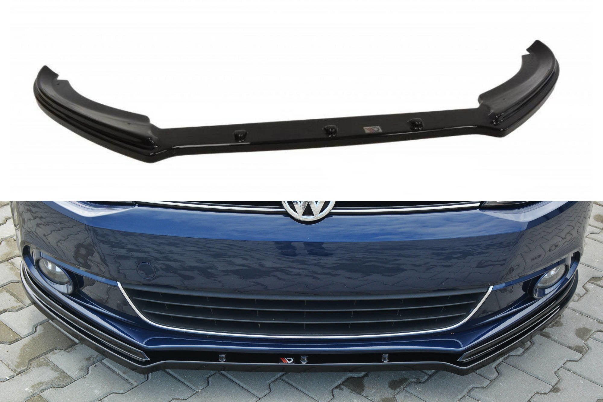 Image of Front Splitter V.1 VW Jetta 6 - Gloss Black